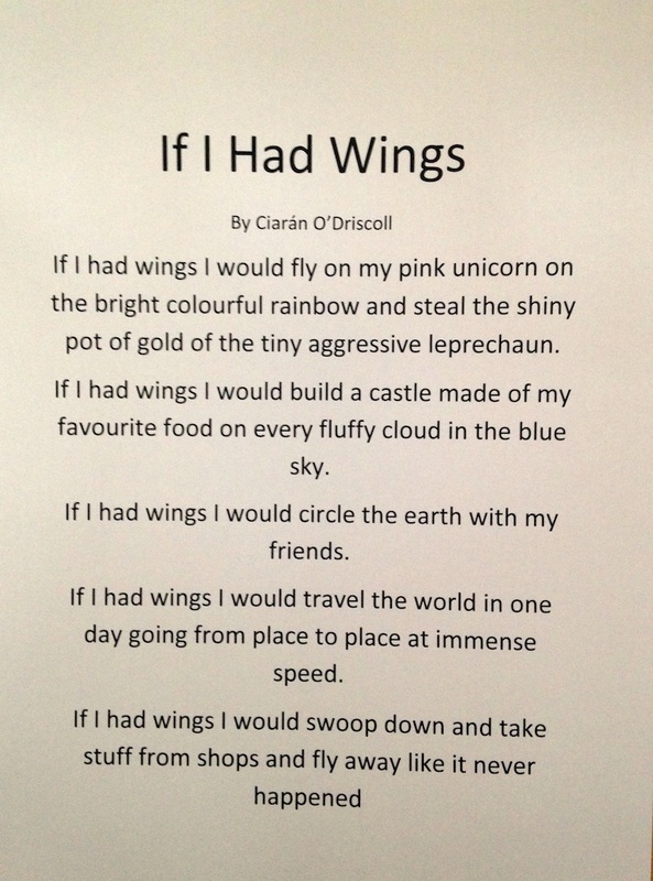 imaginative essay on if i had wings